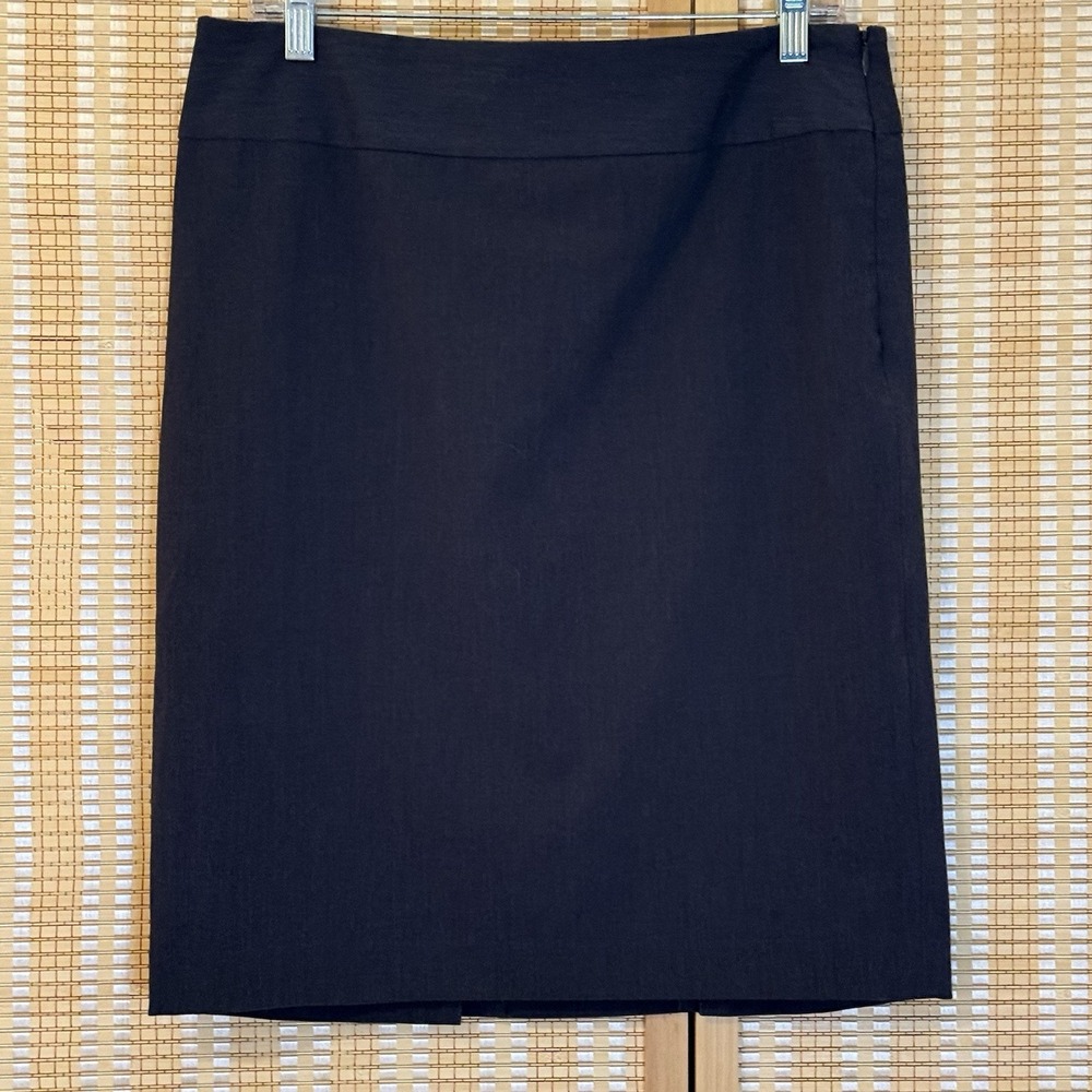 Liz Claiborne Womens 10 Skirt A Line Charcoal Gray Career Office Party Preppy